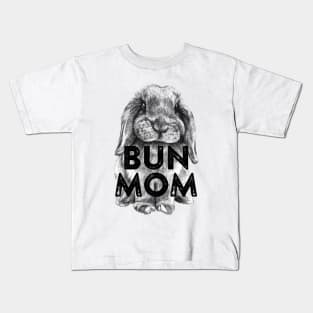 Bun Mom Buddy Kids T-Shirt